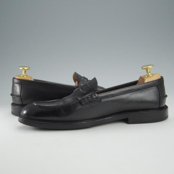 極上★(伊製)マーガレットハウエル(レディース) SIZE 36【定価￥71,400-★プレミアムライン/コインローファー】黒/MARGARET HOWELL★i050