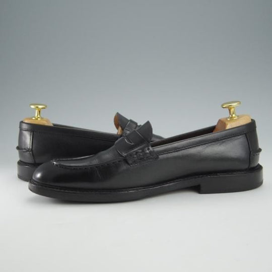 極上★(伊製)マーガレットハウエル(レディース) SIZE 36【定価￥71,400-★プレミアムライン/コインローファー】黒/MARGARET HOWELL★i050