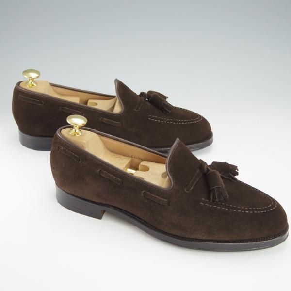 極美品★クロケット&ジョーンズ 5.5E【定価￥75,900-★CAVENDISH 3/キャベンディッシュ3】タッセルローファー/濃茶/Crockett&Jones★i054