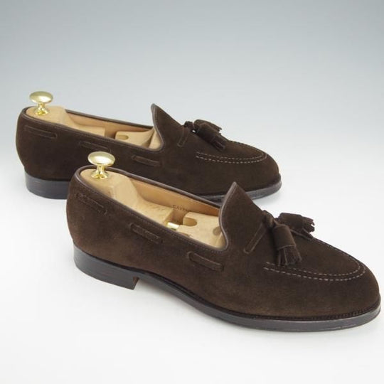 極美品★クロケット&ジョーンズ 5.5E【定価￥75,900-★CAVENDISH 3/キャベンディッシュ3】タッセルローファー/濃茶/Crockett&Jones★i054