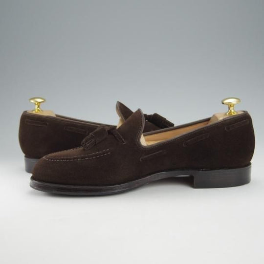 極美品★クロケット&ジョーンズ 5.5E【定価￥75,900-★CAVENDISH 3/キャベンディッシュ3】タッセルローファー/濃茶/Crockett&Jones★i054