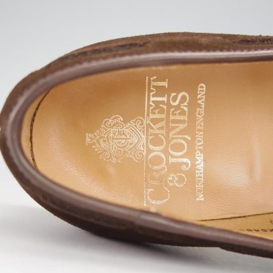 極美品★クロケット&ジョーンズ 5.5E【定価￥75,900-★CAVENDISH 3/キャベンディッシュ3】タッセルローファー/濃茶/Crockett&Jones★i054