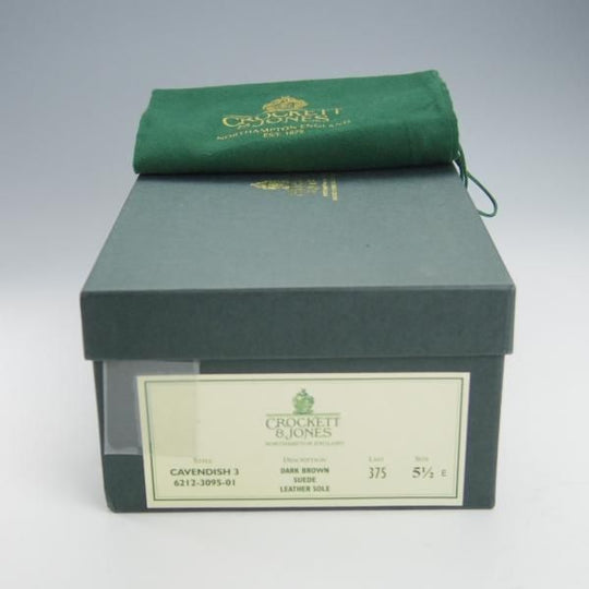 極美品★クロケット&ジョーンズ 5.5E【定価￥75,900-★CAVENDISH 3/キャベンディッシュ3】タッセルローファー/濃茶/Crockett&Jones★i054