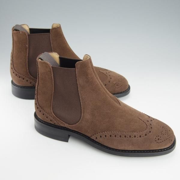 未使用★チャーチ 50F/UK5【ダイナイトソール仕様★RAVENFIELD/81ラスト】サイドゴアブーツ/スエード/濃茶/メンズ/Church's★i056