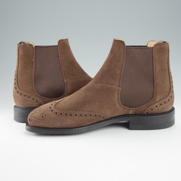 未使用★チャーチ 50F/UK5【ダイナイトソール仕様★RAVENFIELD/81ラスト】サイドゴアブーツ/スエード/濃茶/メンズ/Church's★i056