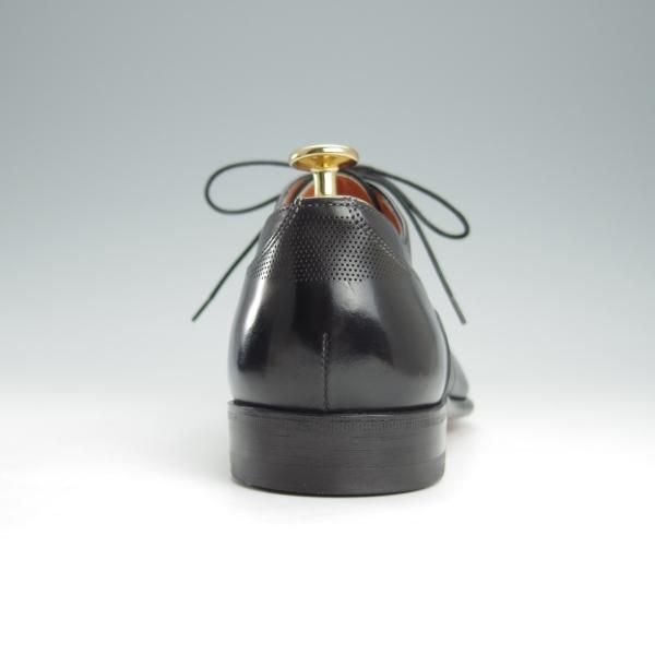 極美品★(伊)サントーニ SIZE 6.5【★オックスフォードシューズ/10802】カーフ/黒/メンズ/Santoni★i057