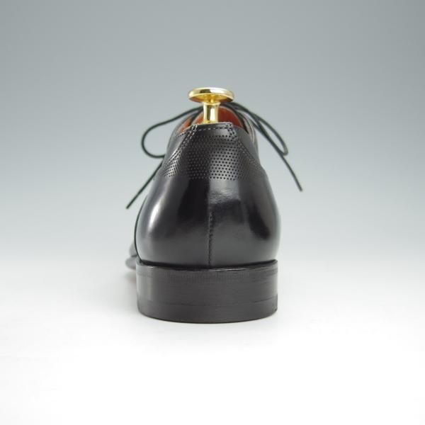 極美品★(伊)サントーニ SIZE 6.5【★オックスフォードシューズ/10802】カーフ/黒/メンズ/Santoni★i057