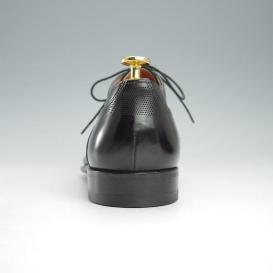 極美品★(伊)サントーニ SIZE 6.5【★オックスフォードシューズ/10802】カーフ/黒/メンズ/Santoni★i057