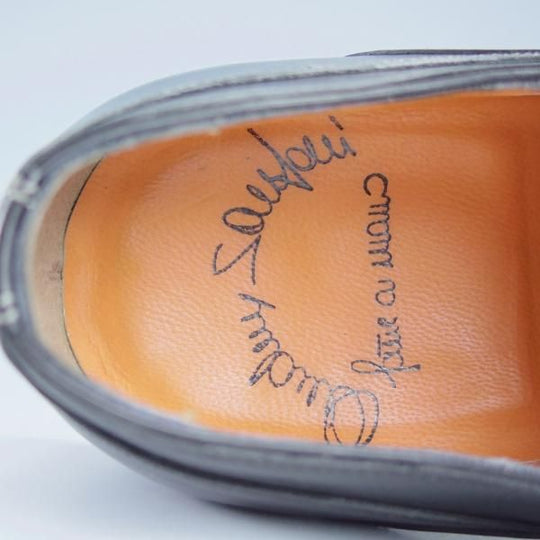 極美品★(伊)サントーニ SIZE 6.5【★オックスフォードシューズ/10802】カーフ/黒/メンズ/Santoni★i057