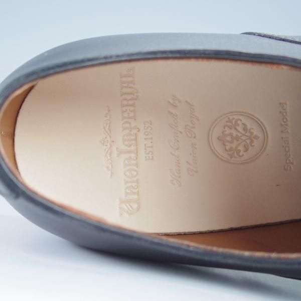 未使用★ユニオンインペリアル SIZE 6.5【定価￥41,800-★撥水なめし革/U2005】ストレートチップ/カーフ/黒/メンズ/Union Imperial★i060