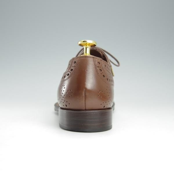 極美品★フットザコーチャー(レディース) SIZE 5【モデル定価￥66,000-★セミブローグ/MENDELL】カーフ/茶/foot the coacher★i061