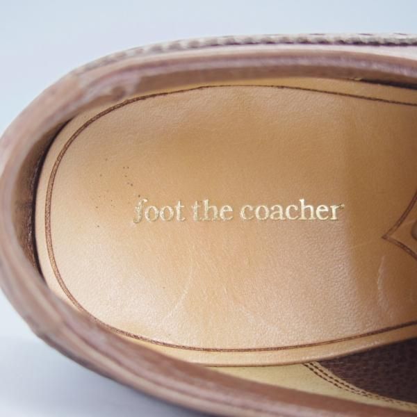靴 foot the coacher/mendell フットザコーチャー SIZE 5【レディース☆セミブローグ/MENDELL