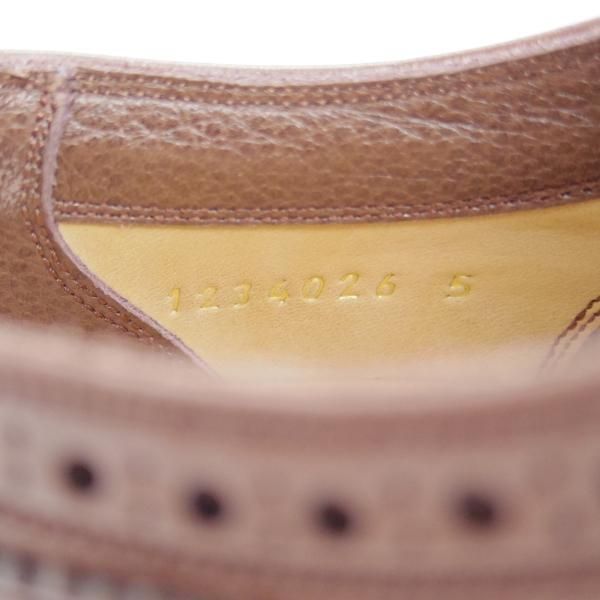 極美品★フットザコーチャー(レディース) SIZE 5【モデル定価￥66,000-★セミブローグ/MENDELL】カーフ/茶/foot the coacher★i061