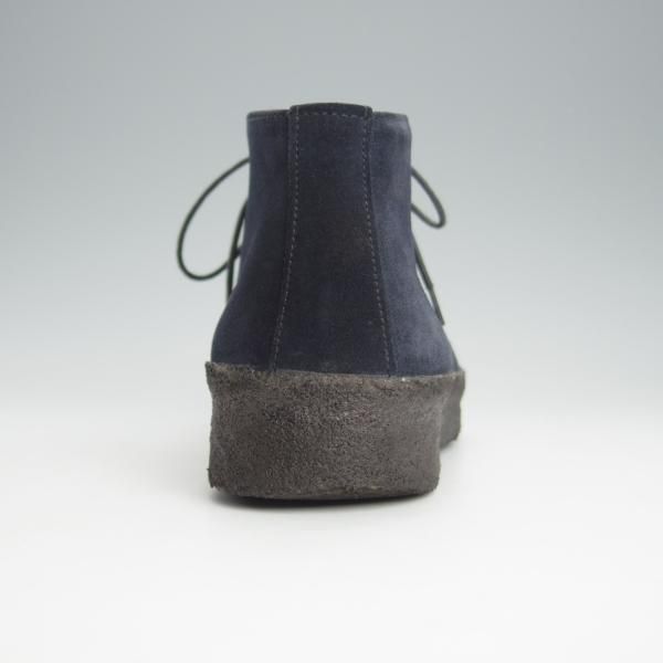 極上★(英)SANDERS/サンダース SIZE 8【定価￥47,300-★チャッカブーツ/マッドガード】スエード/紺/メンズ★i063