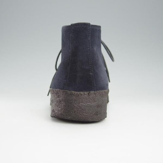 極上★(英)SANDERS/サンダース SIZE 8【定価￥47,300-★チャッカブーツ/マッドガード】スエード/紺/メンズ★i063