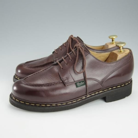 極美品★パラブーツ SIZE 7.5【定価￥71,500-★シャンボード/CHAMBORD】リスレザー/カフェ/CAFE/Uチップ/TEXソール/濃茶/Paraboot★i065