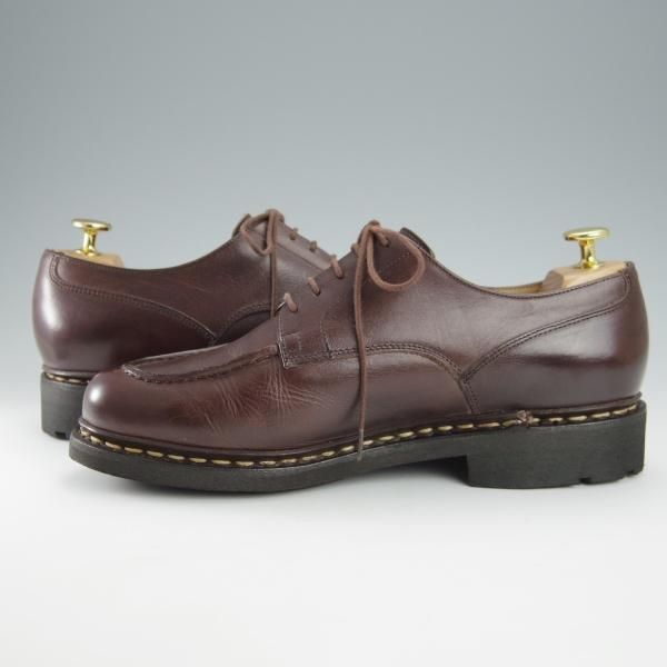 極美品★パラブーツ SIZE 7.5【定価￥71,500-★シャンボード/CHAMBORD】リスレザー/カフェ/CAFE/Uチップ/TEXソール/濃茶/Paraboot★i065