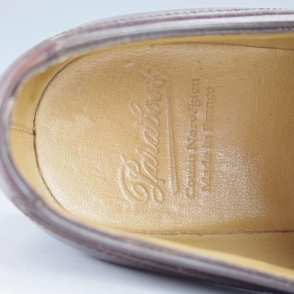 極美品★パラブーツ SIZE 7.5【定価￥71,500-★シャンボード/CHAMBORD】リスレザー/カフェ/CAFE/Uチップ/TEXソール/濃茶/Paraboot★i065