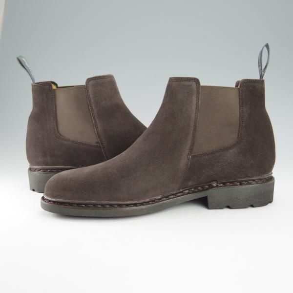 ほぼ試着程度★パラブーツ SIZE 6【定価￥74,800-★サイドゴアブーツ/CHAMFORT】ギャラクシーソール/スエード/濃茶/Paraboot★i069