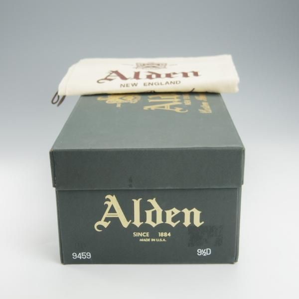 未使用★オールデン 9.5D【定価￥105,600-★バリーラスト/9459/アルパインカーフ】プレ—ントゥ/黒/メンズ/Alden★i070