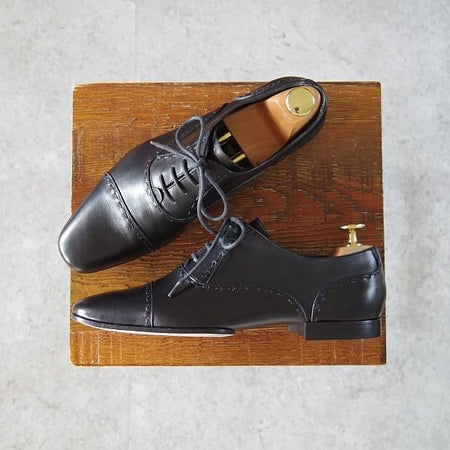 未使用★(伊)GUCCI/グッチ(レディース) SIZE 35.5【★ストレートチップ/黒】カーフ/革靴/レザーシューズ★i072