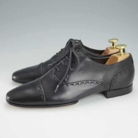未使用★(伊)GUCCI/グッチ(レディース) SIZE 35.5【★ストレートチップ/黒】カーフ/革靴/レザーシューズ★i072