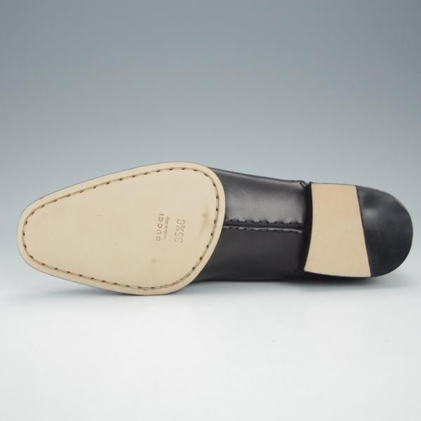 未使用★(伊)GUCCI/グッチ(レディース) SIZE 35.5【★ストレートチップ/黒】カーフ/革靴/レザーシューズ★i072