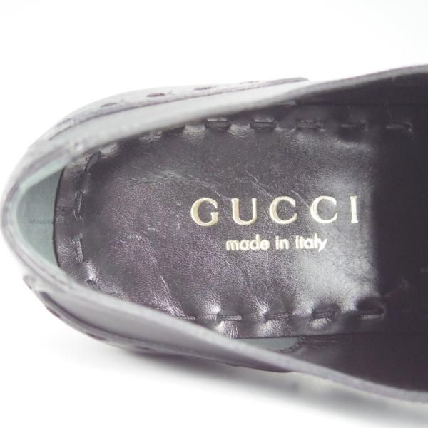 未使用★(伊)GUCCI/グッチ(レディース) SIZE 35.5【★ストレートチップ/黒】カーフ/革靴/レザーシューズ★i072
