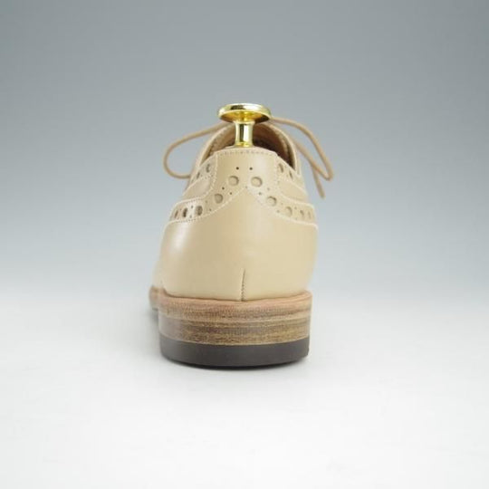 未使用★(スイス)BALLY/バリー(レディース) 38E【★フルブローグ/薄茶】カーフ/ウイングチップ/革靴/レザーシューズ★i074