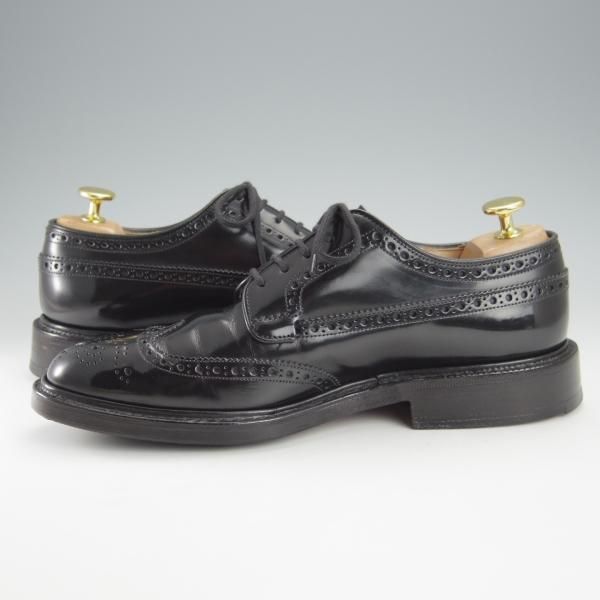 極上★チャーチ 55F/UK5.5【現行定価￥160,600-★グラフトン/GRAFTON】173ラスト/フルブローグ/黒/メンズ/Church's★i082