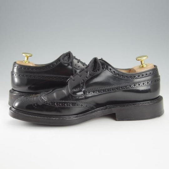 極上★チャーチ 55F/UK5.5【現行定価￥160,600-★グラフトン/GRAFTON】173ラスト/フルブローグ/黒/メンズ/Church's★i082