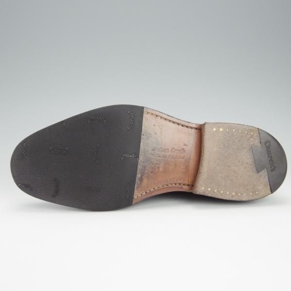 極上★チャーチ 55F/UK5.5【現行定価￥160,600-★グラフトン/GRAFTON】173ラスト/フルブローグ/黒/メンズ/Church's★i082