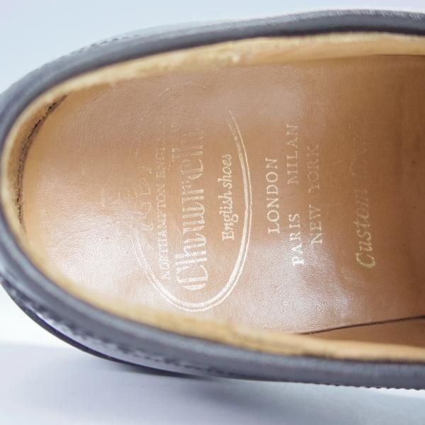 極上★チャーチ 55F/UK5.5【現行定価￥160,600-★グラフトン/GRAFTON】173ラスト/フルブローグ/黒/メンズ/Church's★i082