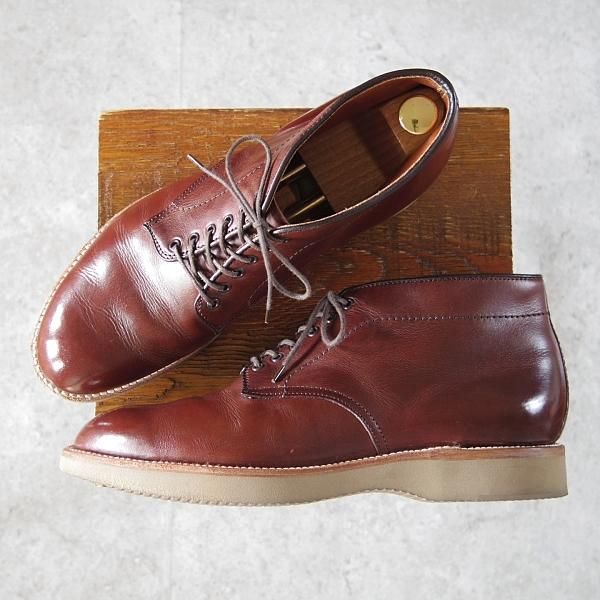 極上★オールデン 8.5D【貴重★6アイレットのチャッカブーツ/モディファイドラスト】86494/クロムエクセルレザー/茶/Alden★i083