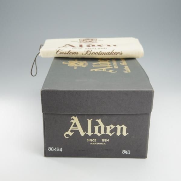 極上★オールデン 8.5D【貴重★6アイレットのチャッカブーツ/モディファイドラスト】86494/クロムエクセルレザー/茶/Alden★i083