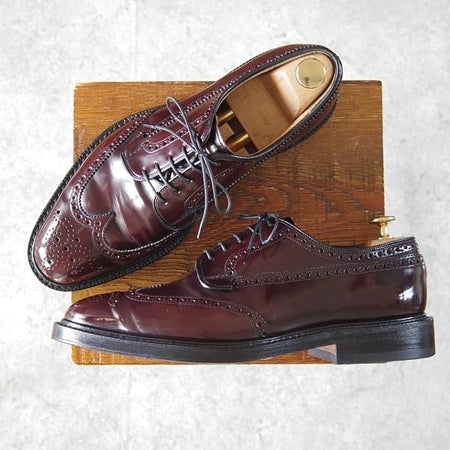 極上★チャーチ 75F/UK7.5【現行定価￥160,600-★グラフトン/GRAFTON】173ラスト/フルブローグ/赤茶/メンズ/Church's★i084