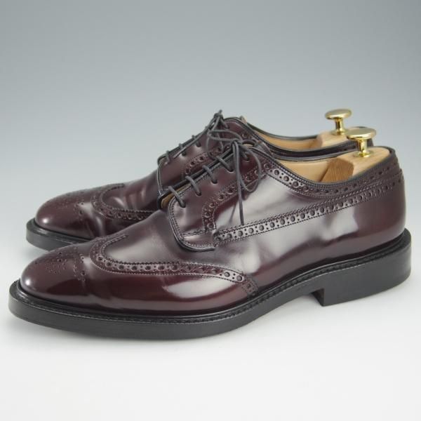 極上★チャーチ 75F/UK7.5【現行定価￥160,600-★グラフトン/GRAFTON】173ラスト/フルブローグ/赤茶/メンズ/Church's★i084