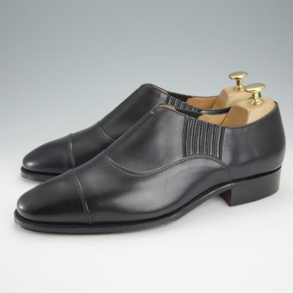 未使用★ホール&マークス SIZE 7.5【定価14万円以上★ハンドソーンウェルテッド製法/Andy】黒/ギルドオブクラフツ/Hall&marks★i086