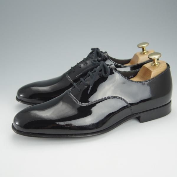 未使用★チャーチ 60F/UK6【★プレーントゥ/ALASTAIR】173ラスト/パテントレザー/黒/メンズ/Church's★i087