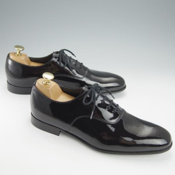 未使用★チャーチ 60F/UK6【★プレーントゥ/ALASTAIR】173ラスト/パテントレザー/黒/メンズ/Church's★i087