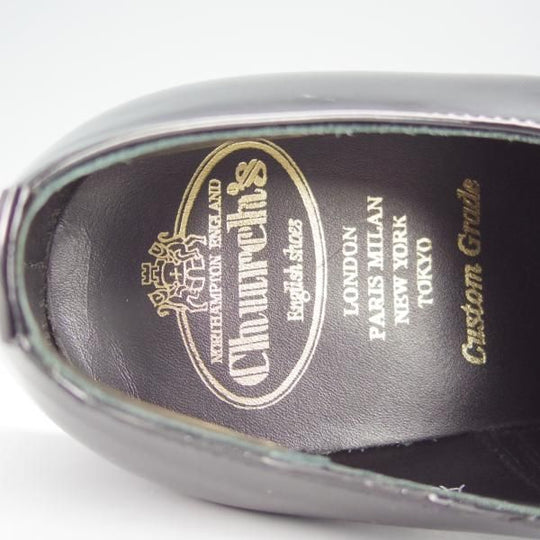 未使用★チャーチ 60F/UK6【★プレーントゥ/ALASTAIR】173ラスト/パテントレザー/黒/メンズ/Church's★i087