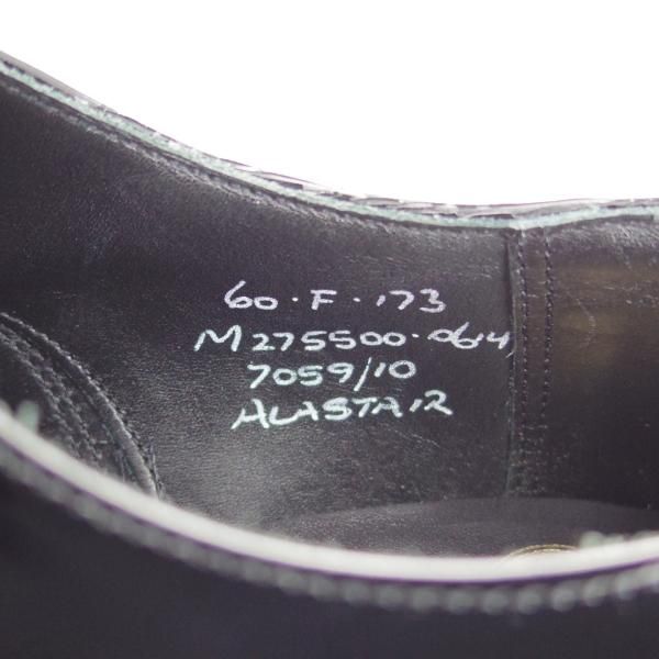 未使用★チャーチ 60F/UK6【★プレーントゥ/ALASTAIR】173ラスト/パテントレザー/黒/メンズ/Church's★i087