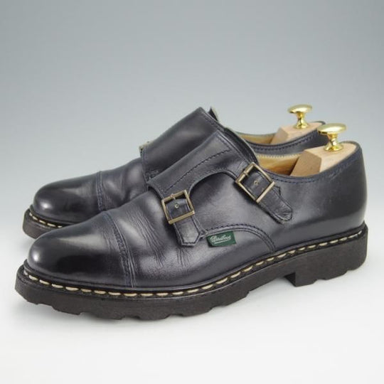 ★パラブーツ SIZE 7【定価￥74,800-★ウィリアム/WILLIAM】ジャーナルスタンダード別注/ダブルモンク/リスレザー/NUIT/紺/Paraboot★i090