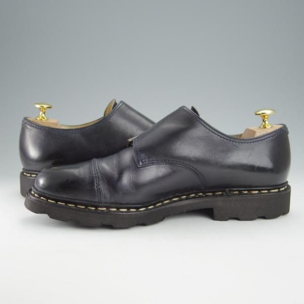 ★パラブーツ SIZE 7【定価￥74,800-★ウィリアム/WILLIAM】ジャーナルスタンダード別注/ダブルモンク/リスレザー/NUIT/紺/Paraboot★i090