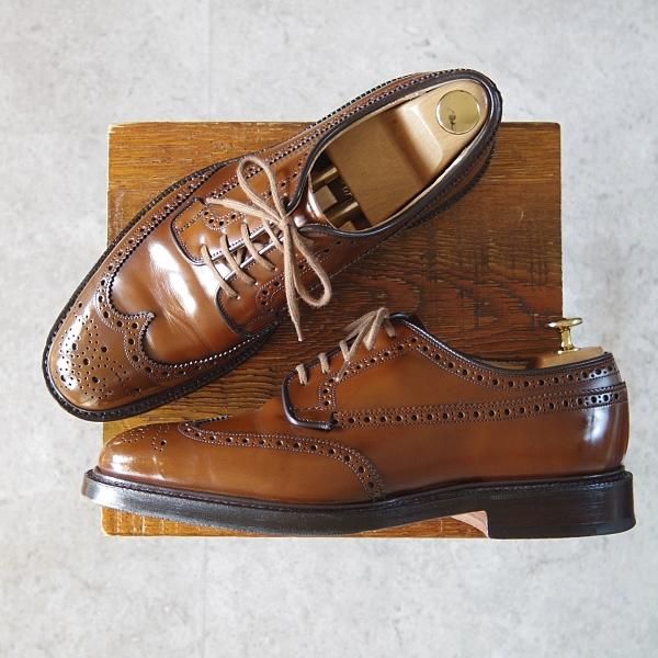 極美品★チャーチ 70F/UK7【定価￥160,600-★グラフトン/GRAFTON】173ラスト/フルブローグ/サンダルウッド/茶/メンズ/Church's★i094