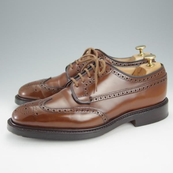 極美品★チャーチ 70F/UK7【定価￥160,600-★グラフトン/GRAFTON】173ラスト/フルブローグ/サンダルウッド/茶/メンズ/Church's★i094