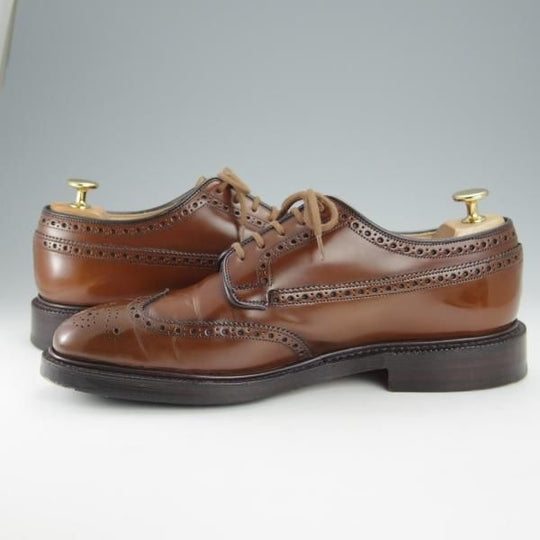 極美品★チャーチ 70F/UK7【定価￥160,600-★グラフトン/GRAFTON】173ラスト/フルブローグ/サンダルウッド/茶/メンズ/Church's★i094