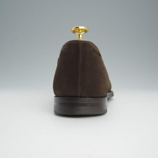 極美品★クロケット&ジョーンズ 7E【定価￥72,600-★バーニーズNY別注/NASH 2】376ラスト/タッセルローファー/濃茶/Crockett&Jones★i095