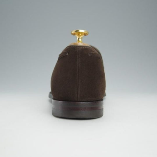 極美品★クロケット&ジョーンズ 7E【定価￥72,600-★バーニーズNY別注/NASH 2】376ラスト/タッセルローファー/濃茶/Crockett&Jones★i095