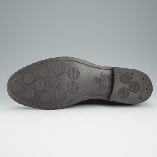 極美品★クロケット&ジョーンズ 7E【定価￥72,600-★バーニーズNY別注/NASH 2】376ラスト/タッセルローファー/濃茶/Crockett&Jones★i095